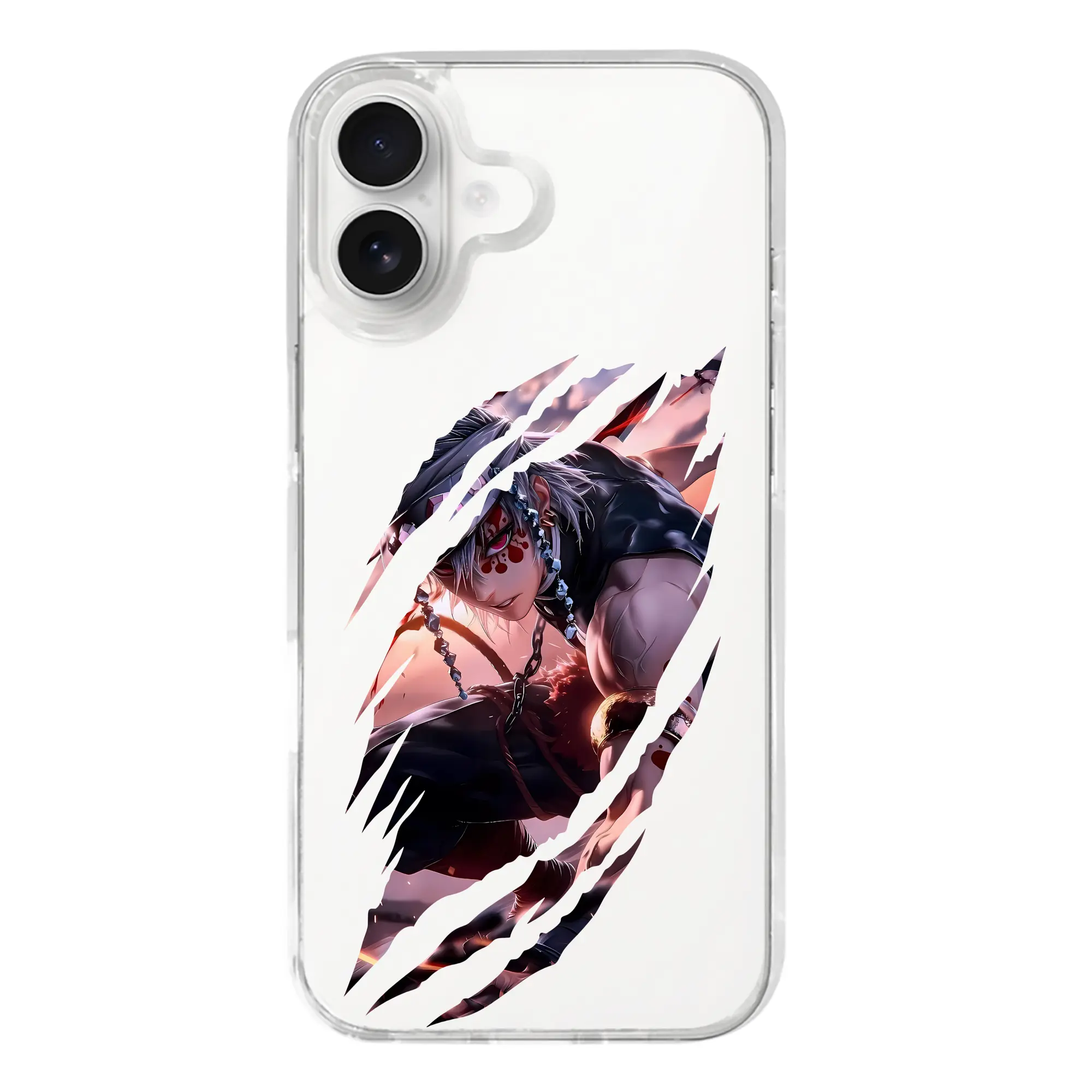 鬼滅の刃 グッズ,宇髄 天元 - iPhone 17シリーズ 透明スマホケース – 薄型・耐衝撃・精密フィット保護カバー